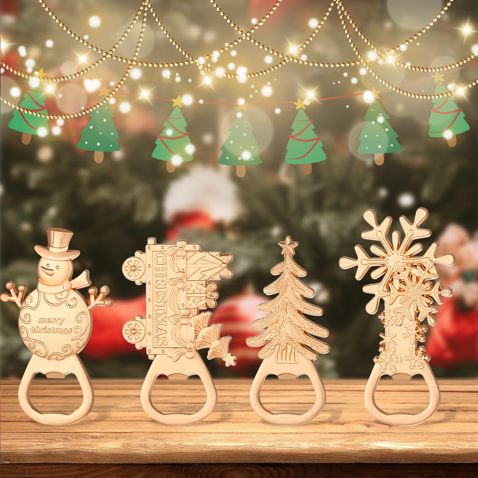 wxfdac Christmas party favors, durable metal alloy construction for repeated use.