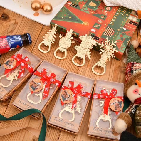 wxfdac four-style Christmas openers in gift boxes, ready for gifting and display.