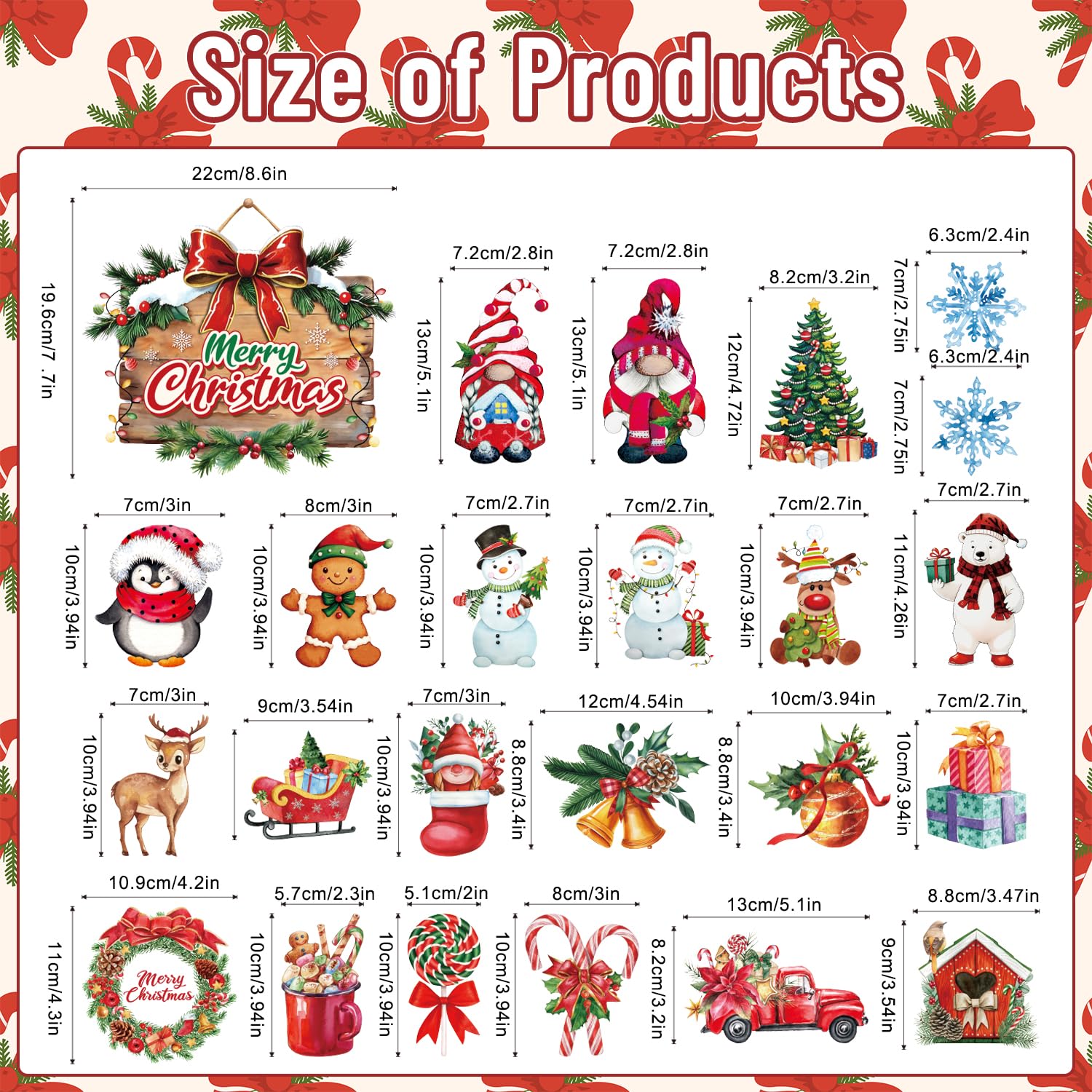 Wxiben Christmas fridge magnets Santa focus adds cheerful décor while organizing memos.