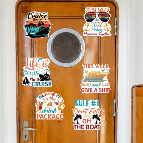 Wxiben cruise door magnet coconut tree visual sparks tropical mood in any cabin.
