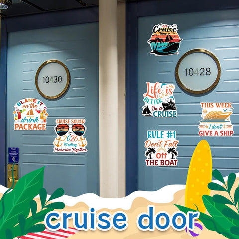 Wxiben cruise door magnet sunglasses visual adds fun, carnival-themed energy to fridges.
