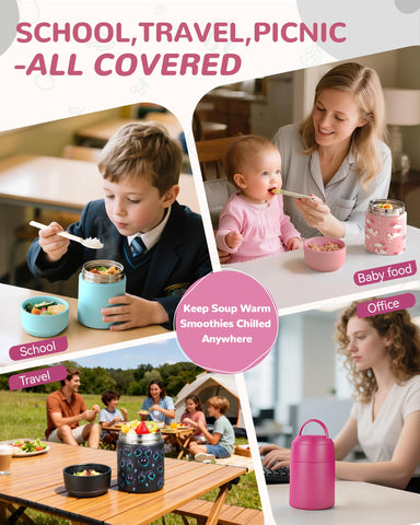 WXXM kid-friendly cartoon pattern supports fun school lunches