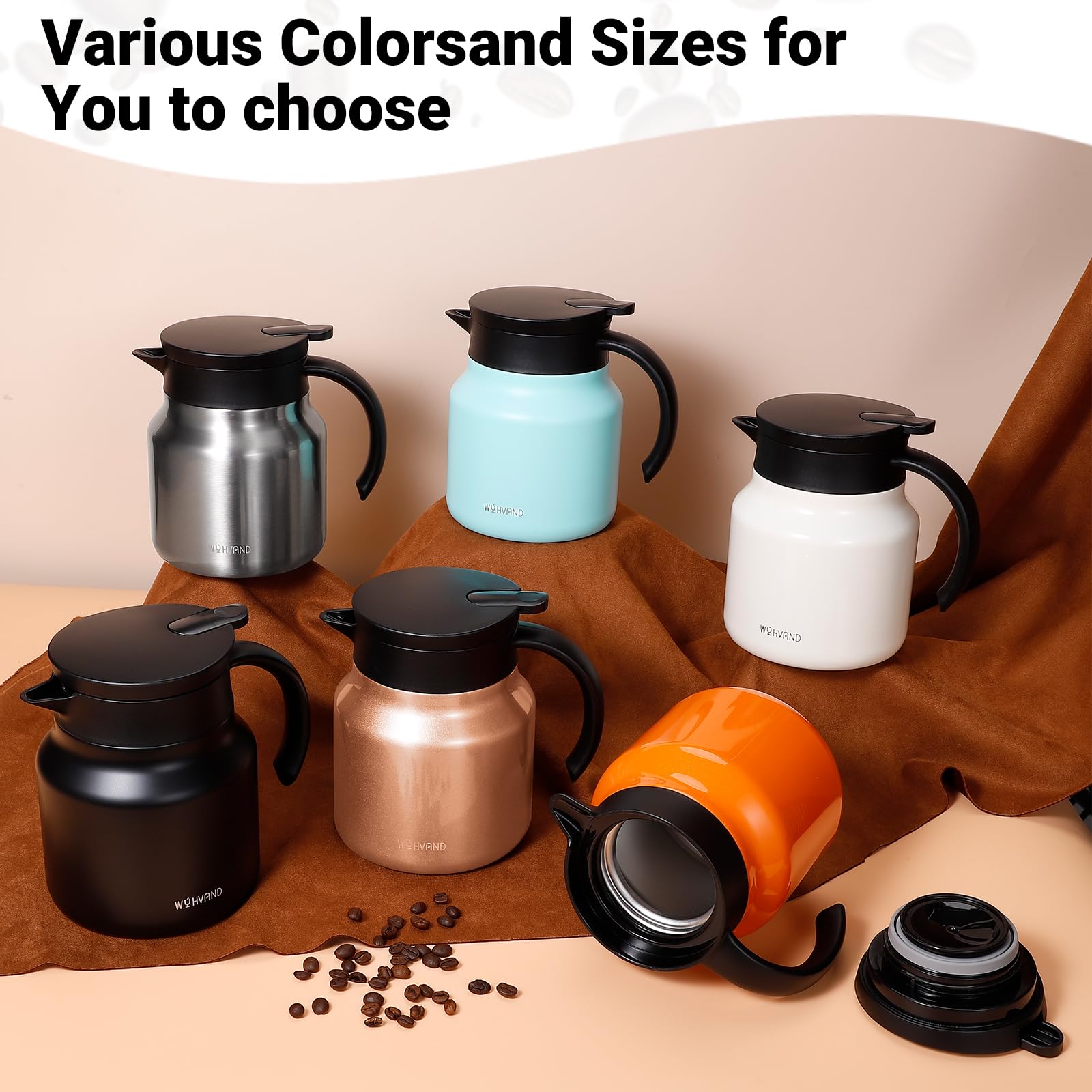 Wyhvand 27oz carafe black color fits contemporary home or party setups.