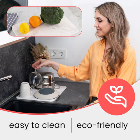 Wyliepop Non-Slip Drying Mat stays in place during drying.