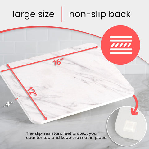 Wyliepop Water-Absorbent Stone dries dishes quickly with less towel use.