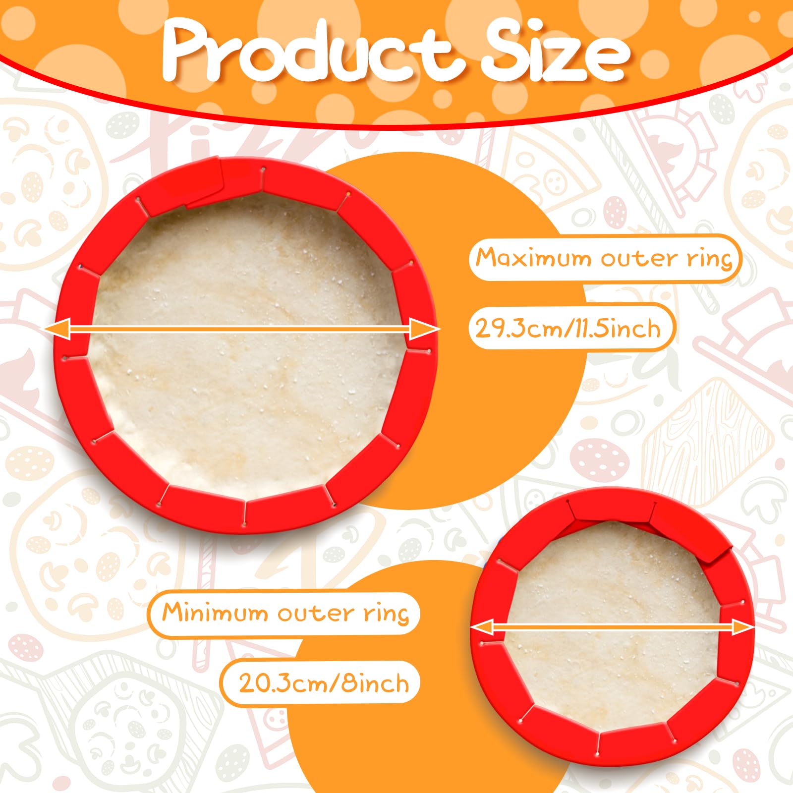 WYMECT red silicone shield provides heat resistance up to 450°F for baked pies