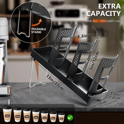 Wymulot coffee cup dispenser on kitchen counter for busy venues