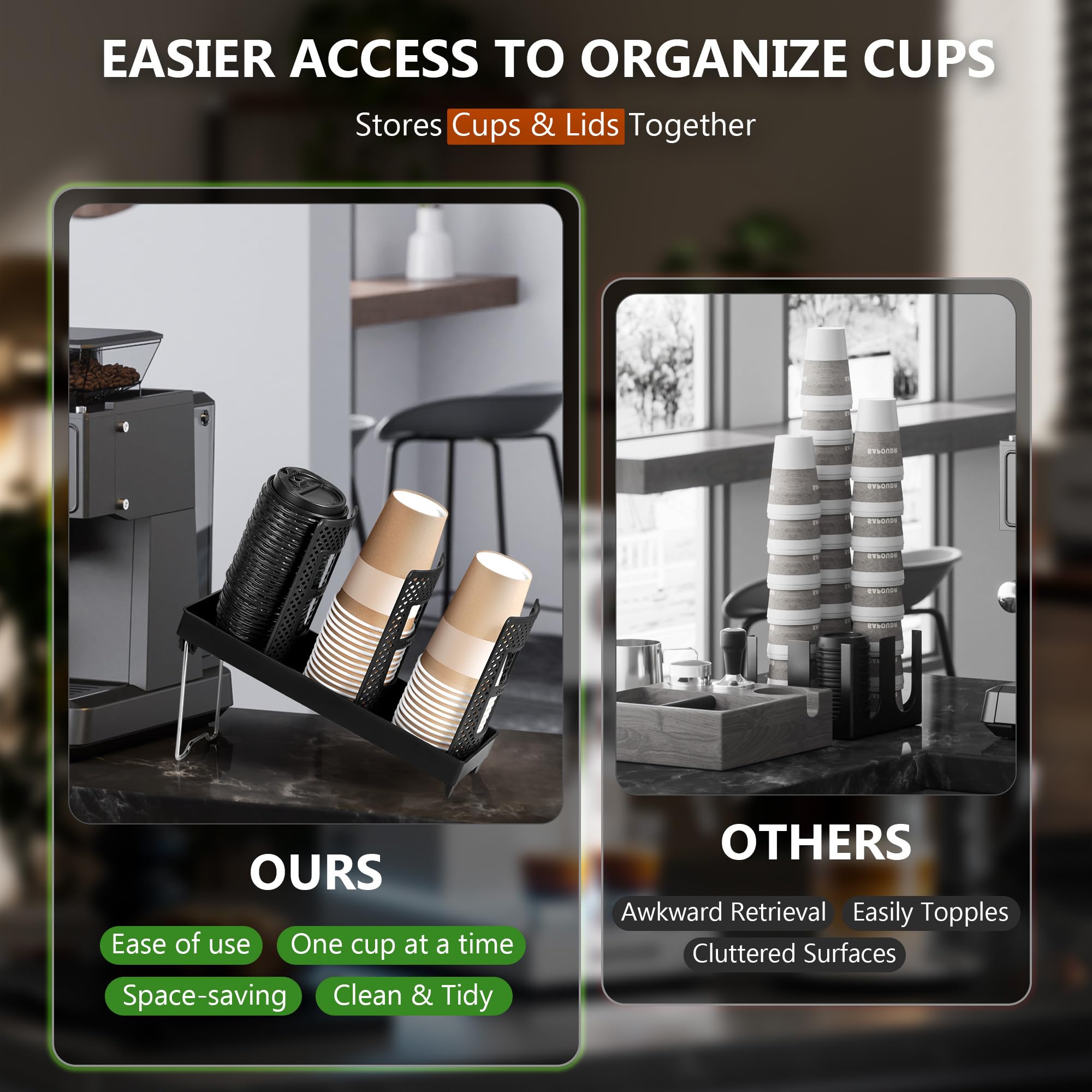 Wymulot foldable stand coffee dispenser offers versatile reach
