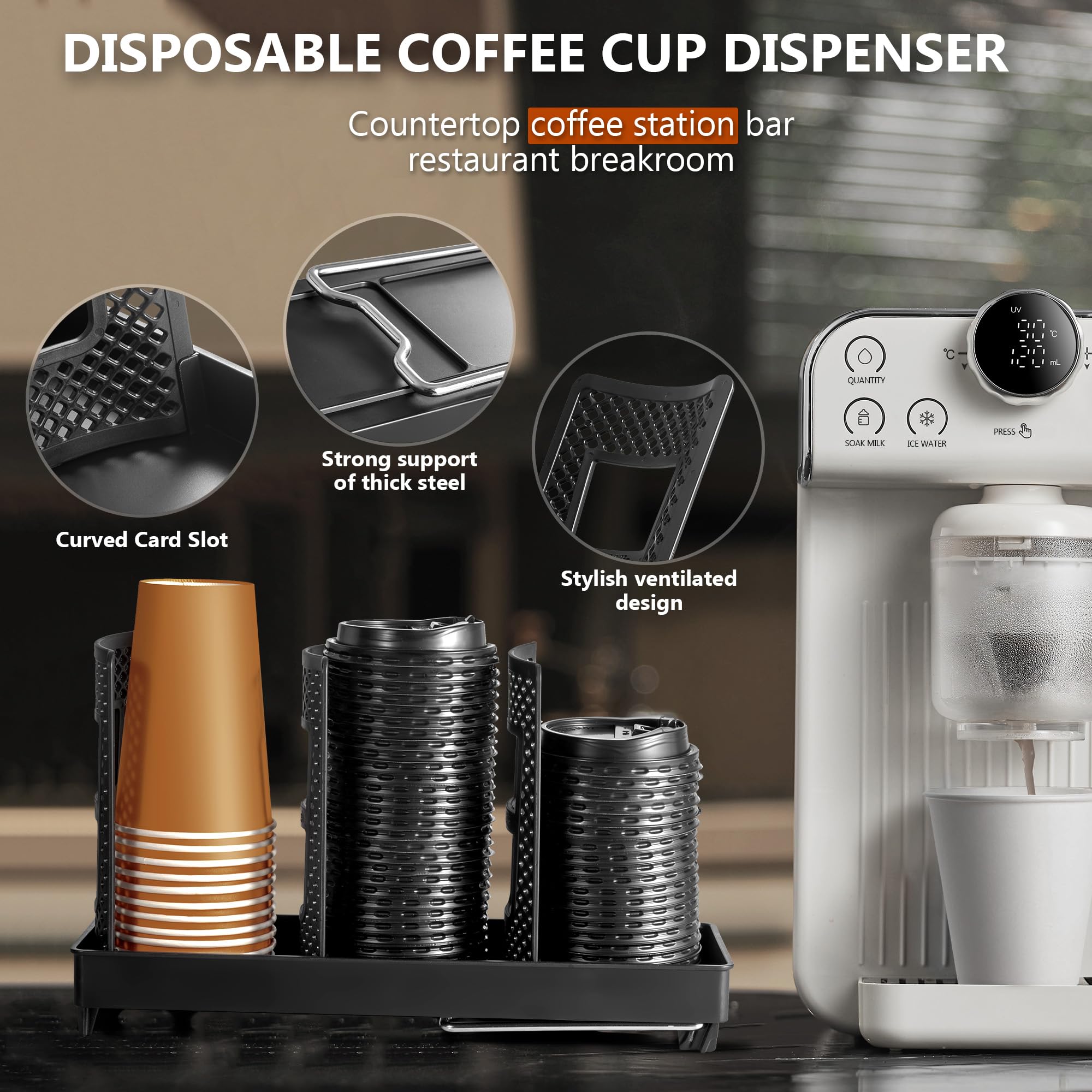 Wymulot lid dispenser thickened HDPE for durable lid storage