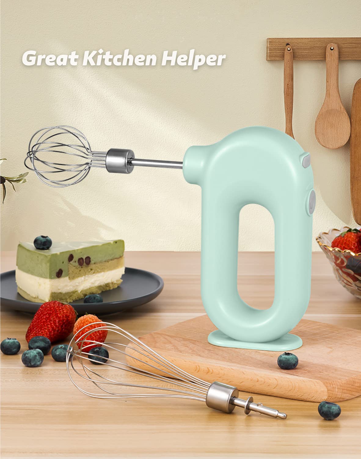 Wynboop Mini 4 speed mode handles whisking, mixing, and blending tasks.