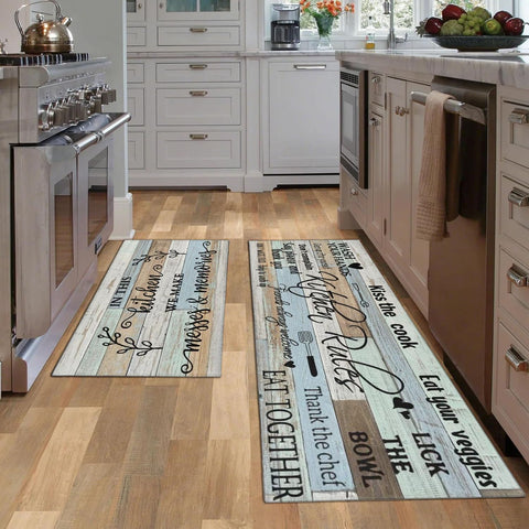 Wyoansfhd 17x30 kitchen rug showing compact size for counters.