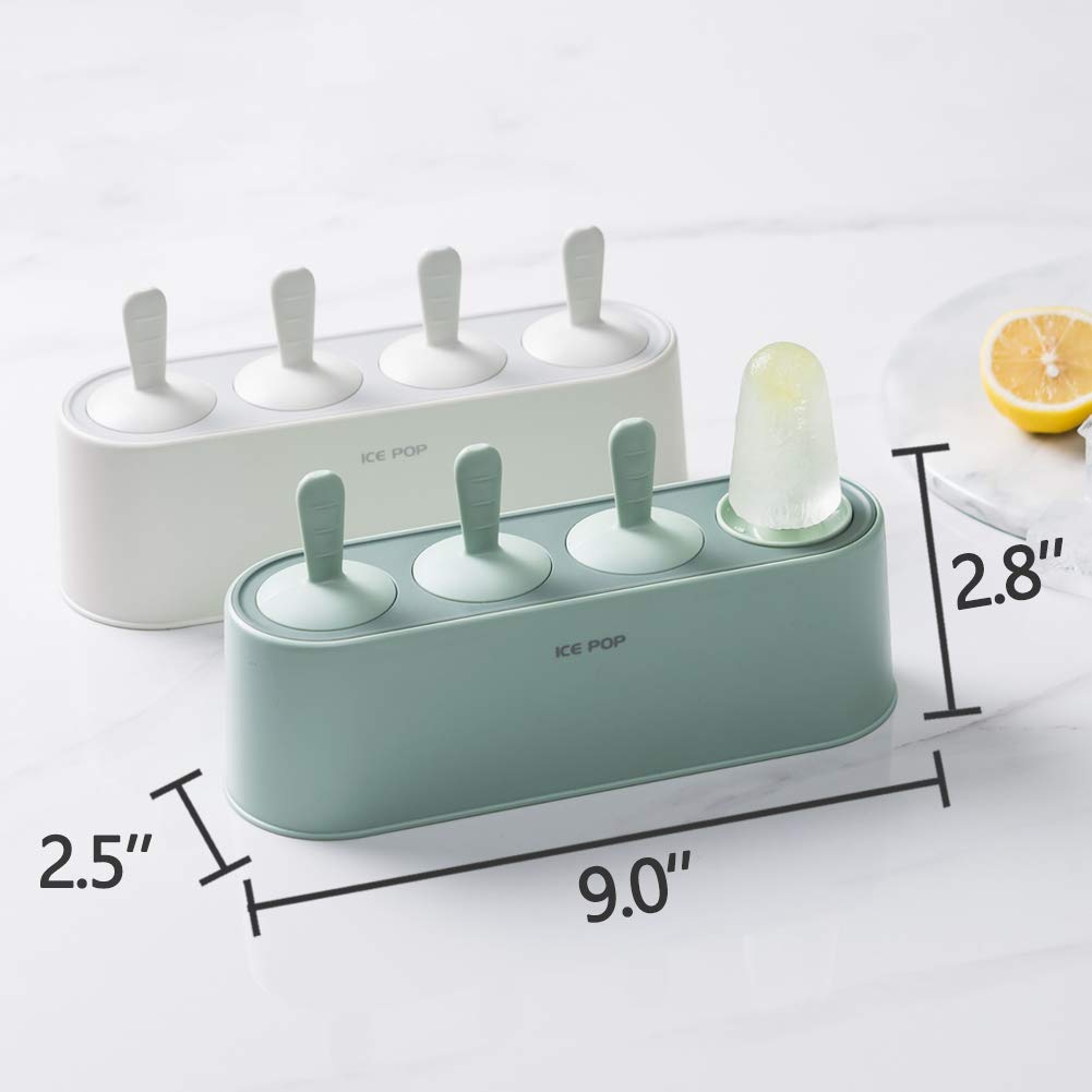 WYOK 4-piece popsicle mold is dishwasher safe for easy cleanup