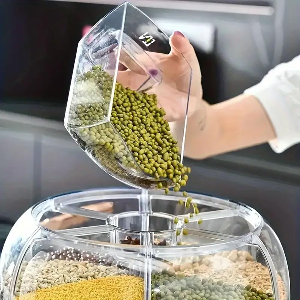 WYSYZJJ large-capacity dispenser holds up to 13 pounds of grains.