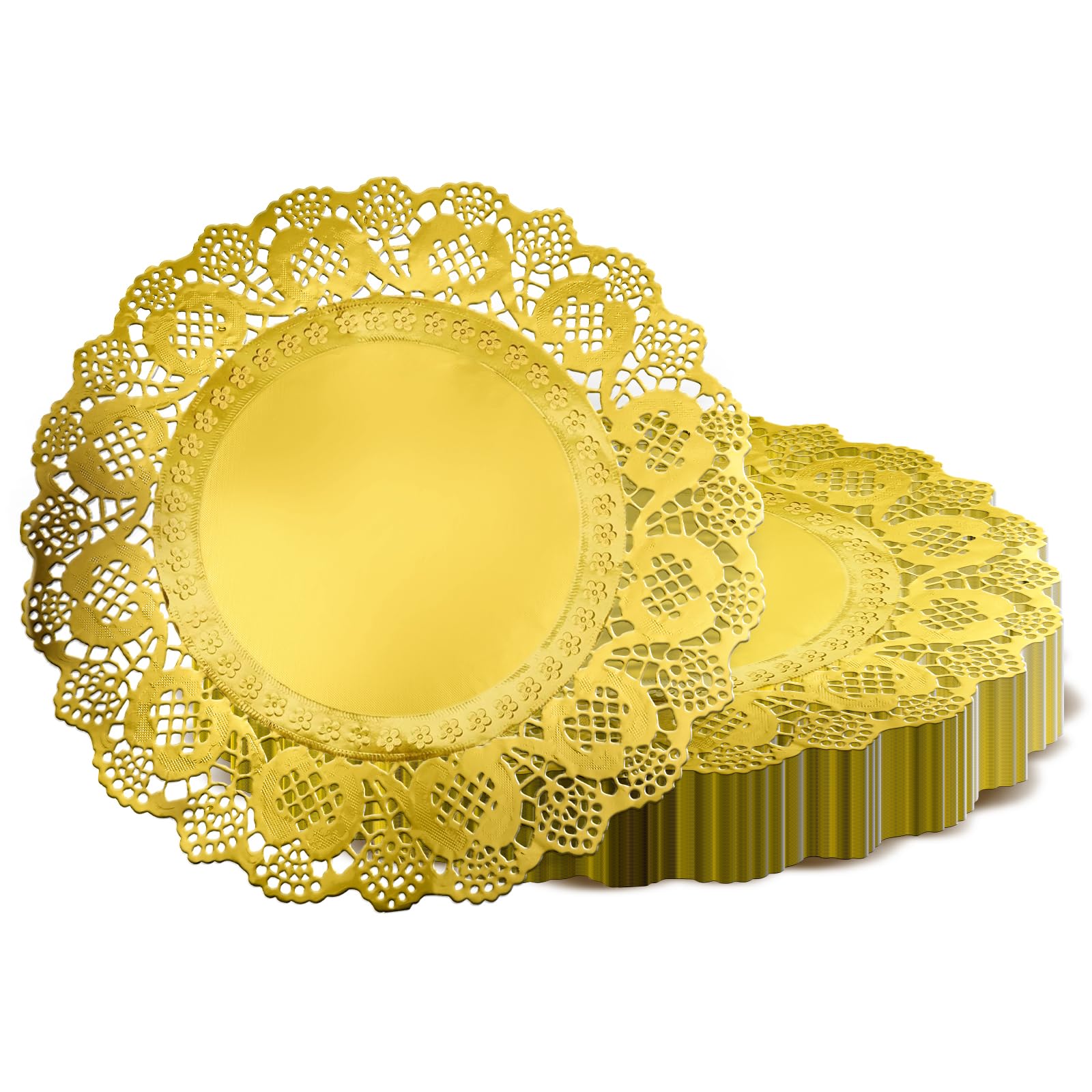 WYTAOHZL 120pc gold doilies pack for large parties and weddings