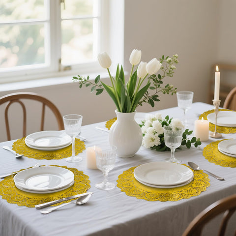 WYTAOHZL disposable paper doilies offer quick cleanup