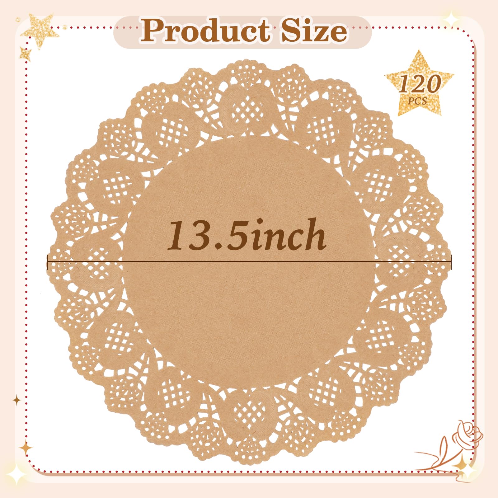 WYTAOHZL lace paper doilies ideal for weddings and parties, adding a refined table accent.