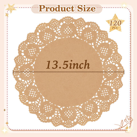 WYTAOHZL lace paper doilies ideal for weddings and parties, adding a refined table accent.