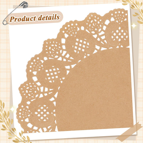 WYTAOHZL round doilies provide decorative flair for cakes, desserts, and everyday meals.