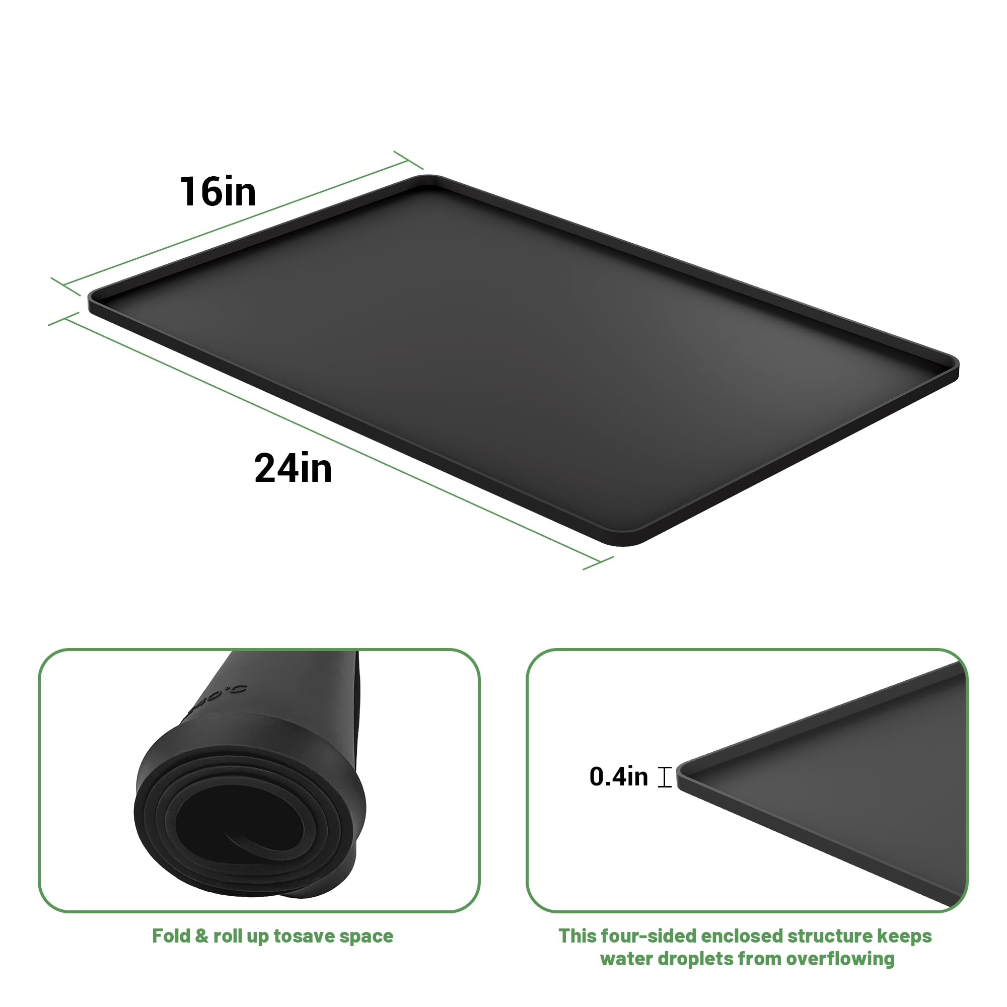 WZGUSXN heat-resistant silicone coffee mat stands up to daily heat