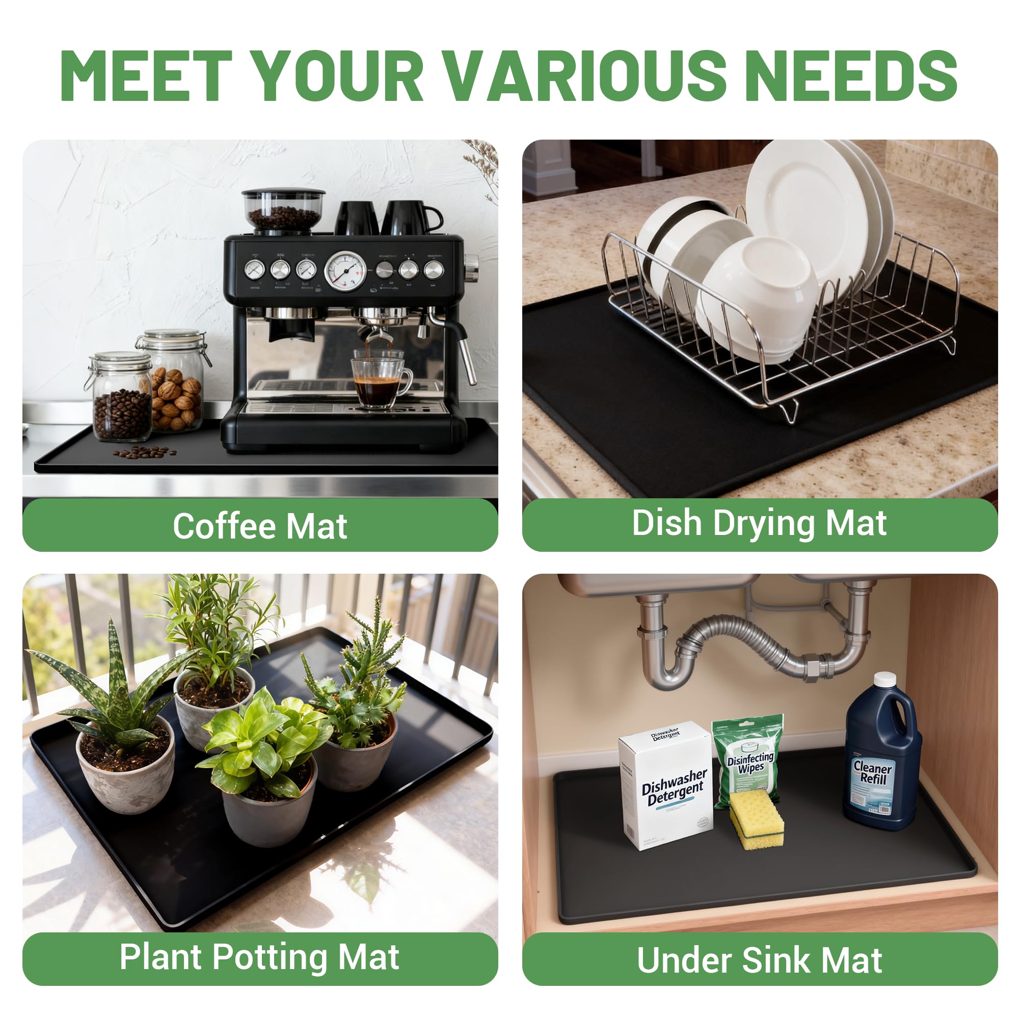 WZGUSXN plant pot mat protects surfaces while watering