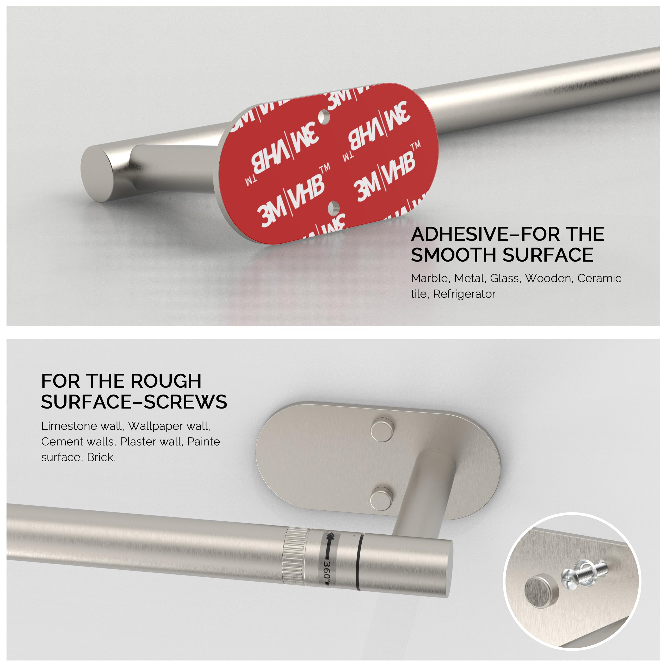 WZKALY self-adhesive installation using 3M adhesive for quick setup