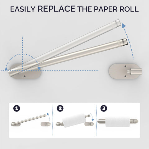 WZKALY wall-mounted kitchen towel holder with complete mounting kit