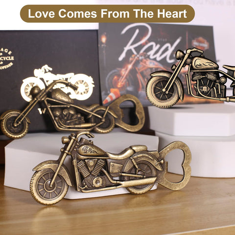WZLEMOM engraved motorcycle bottle opener features detailed craftsmanship