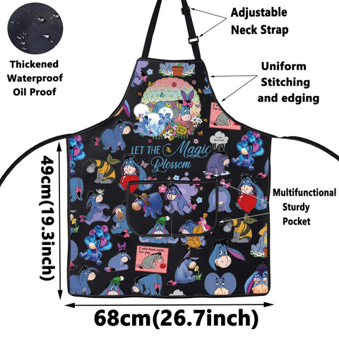 WZMPA Adjustable neck strap apron for a comfortable fit in the kitchen