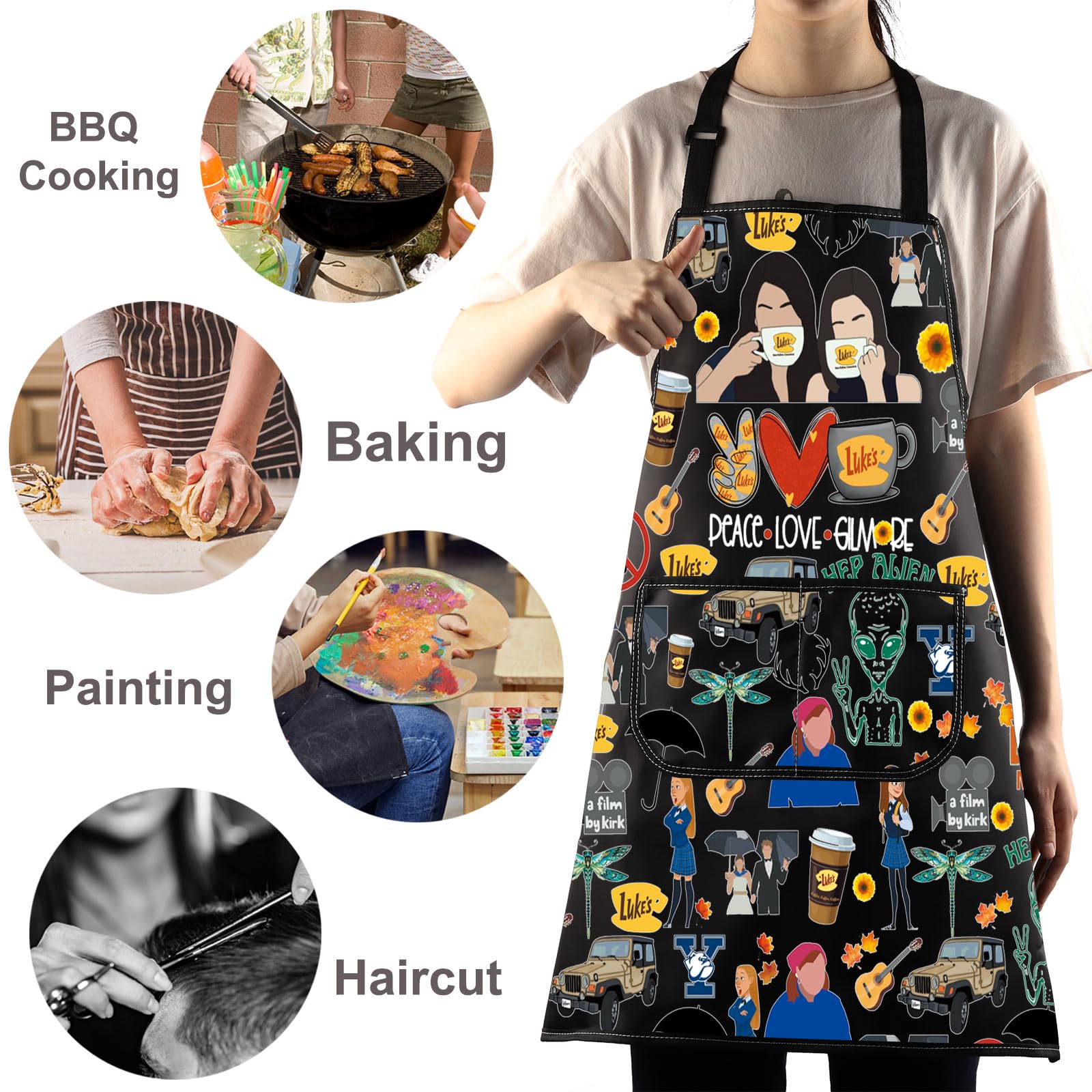 Gift-ready packaging for WZMPA Luke's Diner apron, ideal for gifting