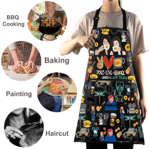 Gift-ready packaging for WZMPA Luke's Diner apron, ideal for gifting