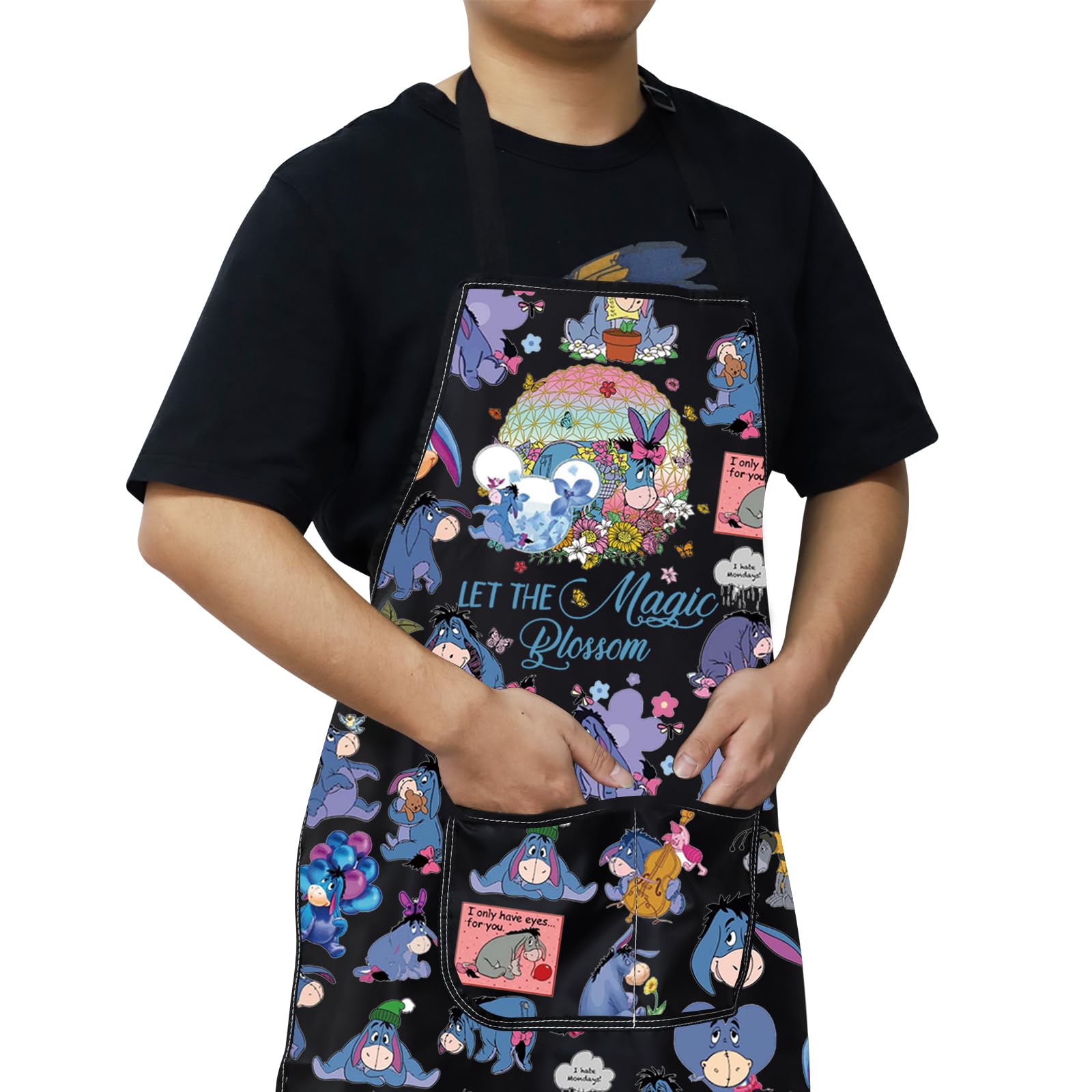 WZMPA Multifunctional apron suited for cooking, baking, and crafts