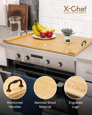 Extends counter space for meal prep and entertaining with X-Chef