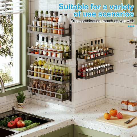 X-cosrack adjustable baskets showcase flexible storage for varying jar heights