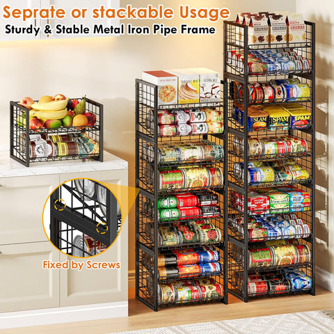 X-cosrack adjustable shelves for different can sizes
