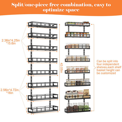 X-cosrack black finish complements modern kitchens and reduces clutter.