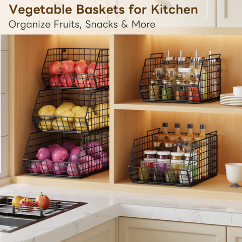 X-cosrack can and snack rack on counter for quick grab-and-go items