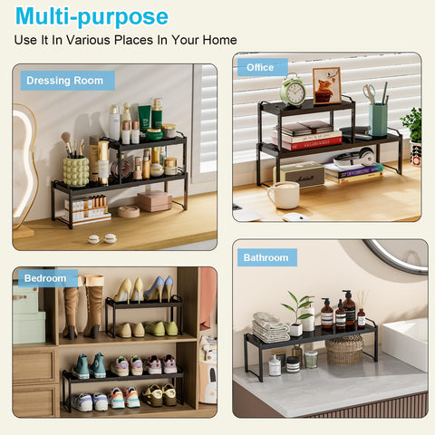 X-cosrack compact two-pack helps keep items organized with less clutter.