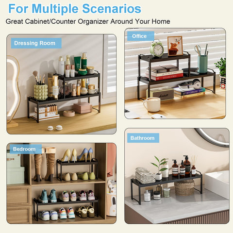 X-cosrack countertop-storage organizer keeps spices and snacks within reach.