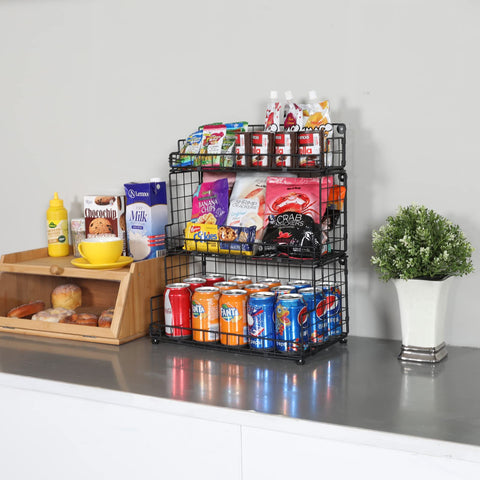 X-cosrack countertop-use unit with easily accessible fruits and snacks