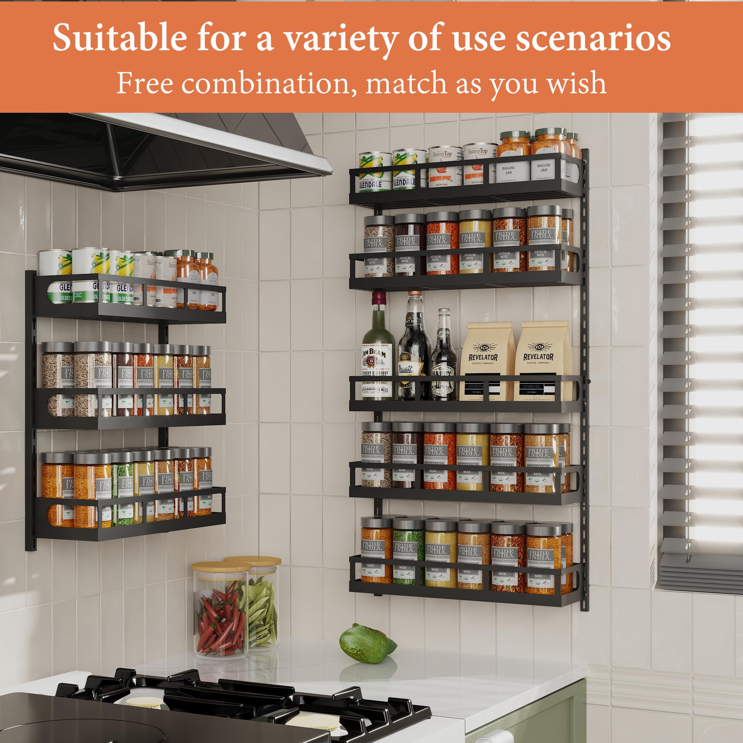 X-cosrack dual-use rack fits wall or cabinet storage