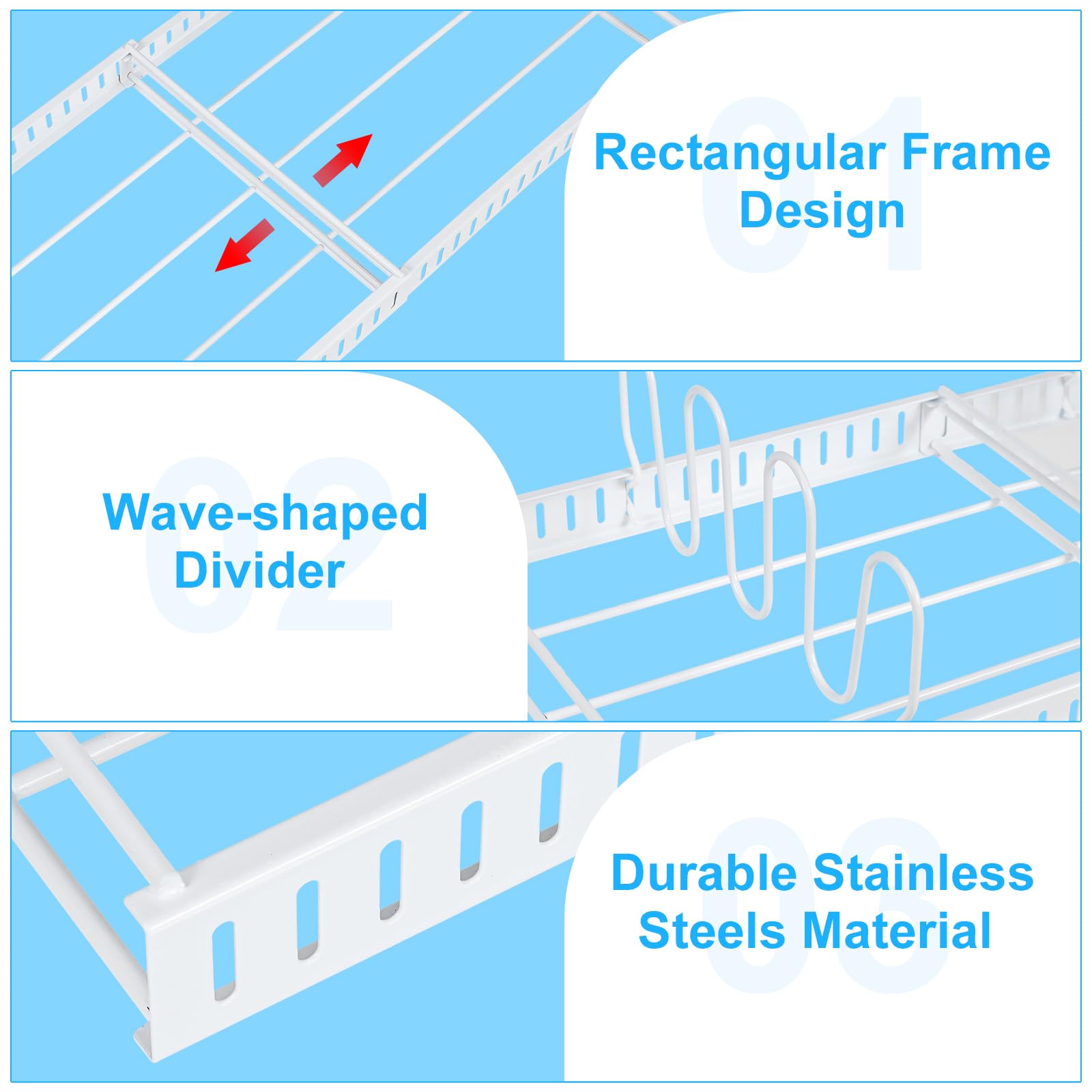X-cosrack durable carbon steel construction supports daily kitchen use.