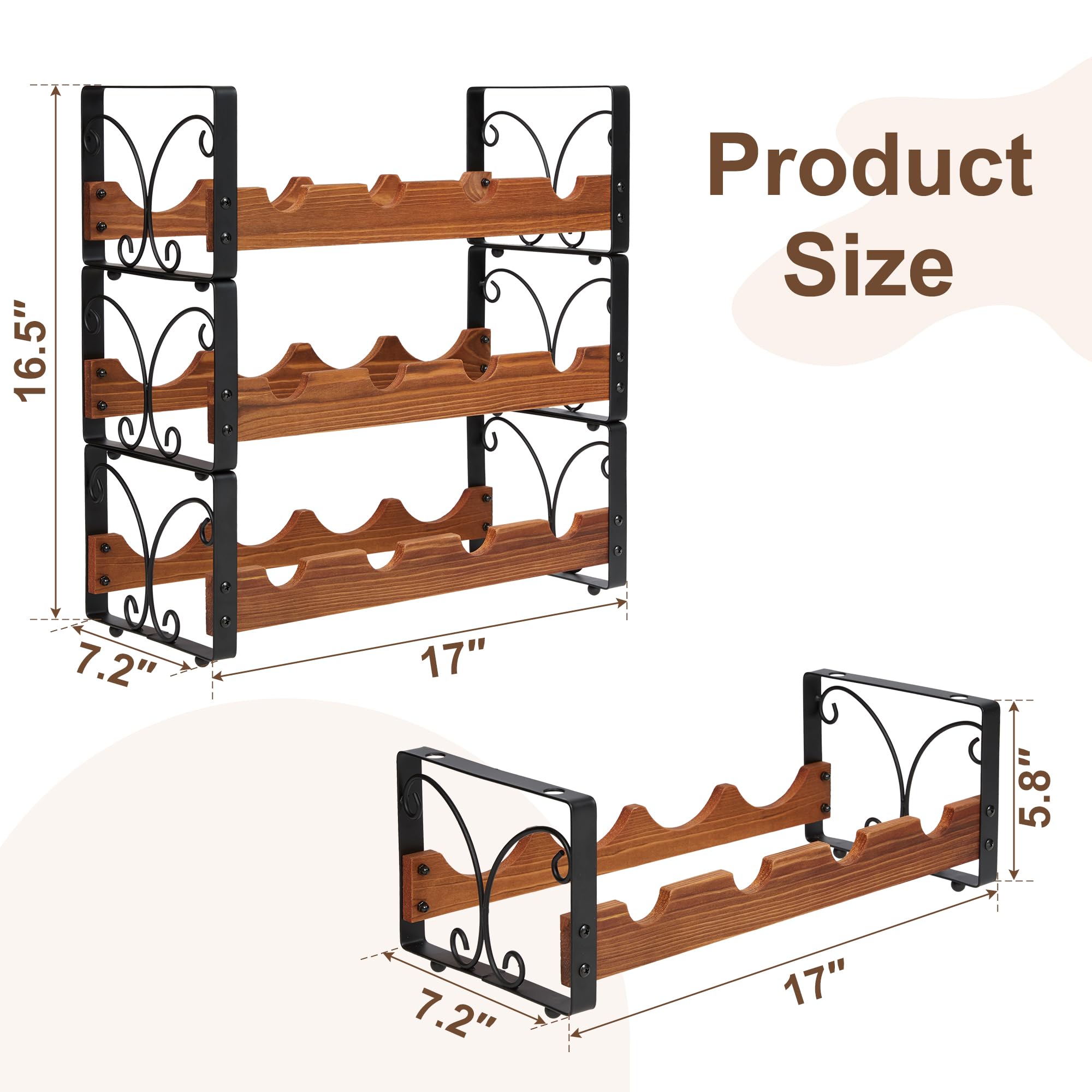 X-cosrack durable wine-storage shelf organizes bottles neatly.