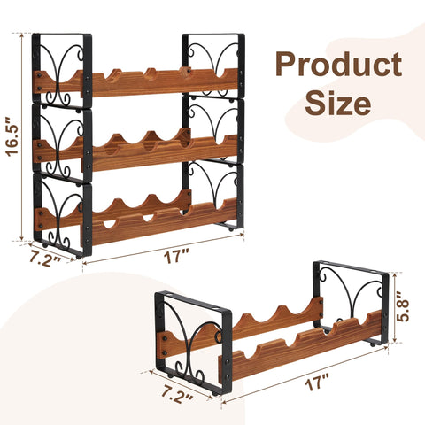 X-cosrack durable wine-storage shelf organizes bottles neatly.