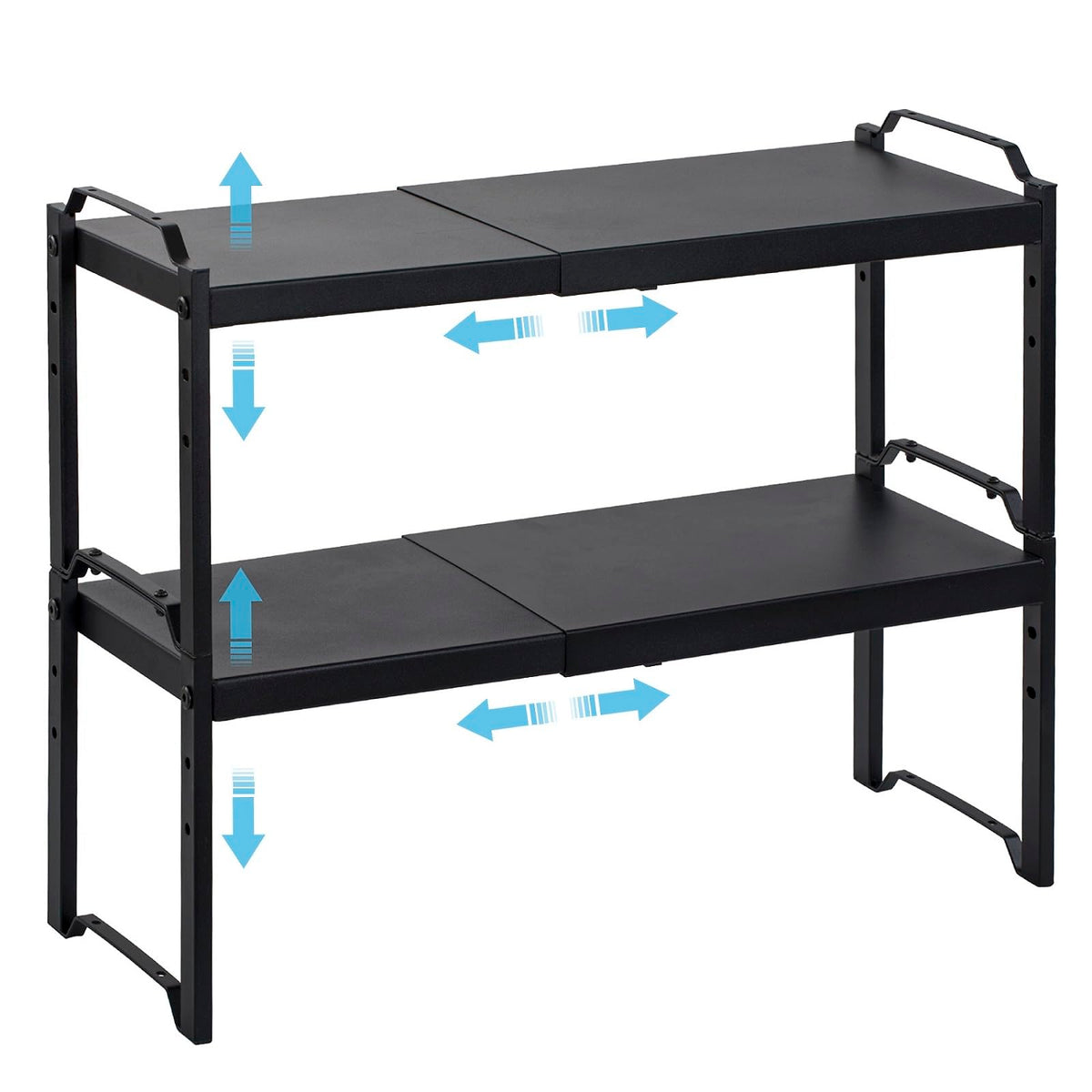 X-cosrack expandable cabinet shelf extended for flexible pantry organization