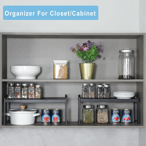 X-cosrack expandable design maximizes pantry space and easy access.