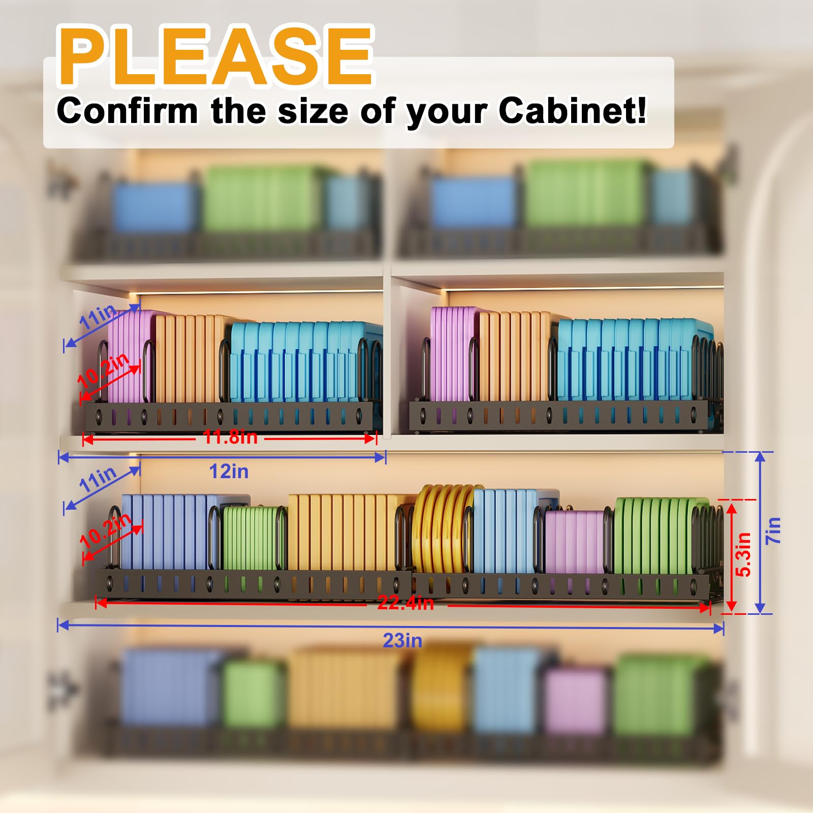 X-cosrack large-capacity lid rack maximizes space in cabinets