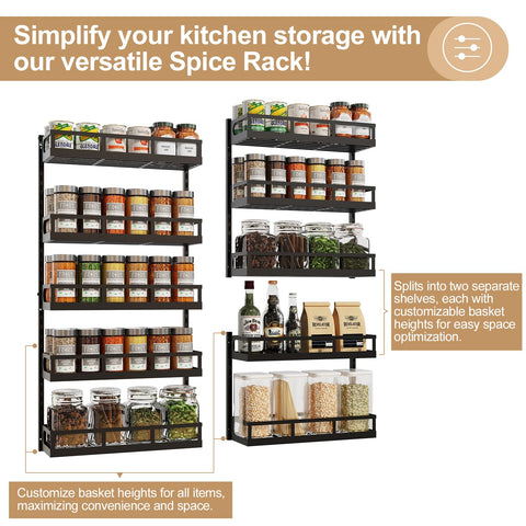 Large-capacity design holds many jars for quick cooking