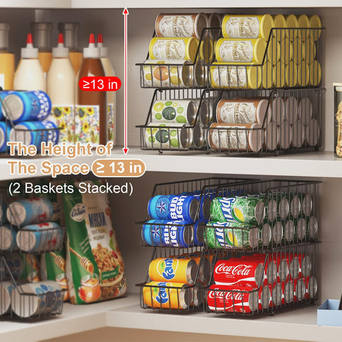 X-cosrack open design allows quick visibility and access to cans.