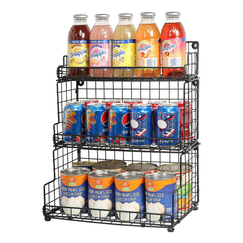 X-cosrack open-front baskets for fast grabs and visibility