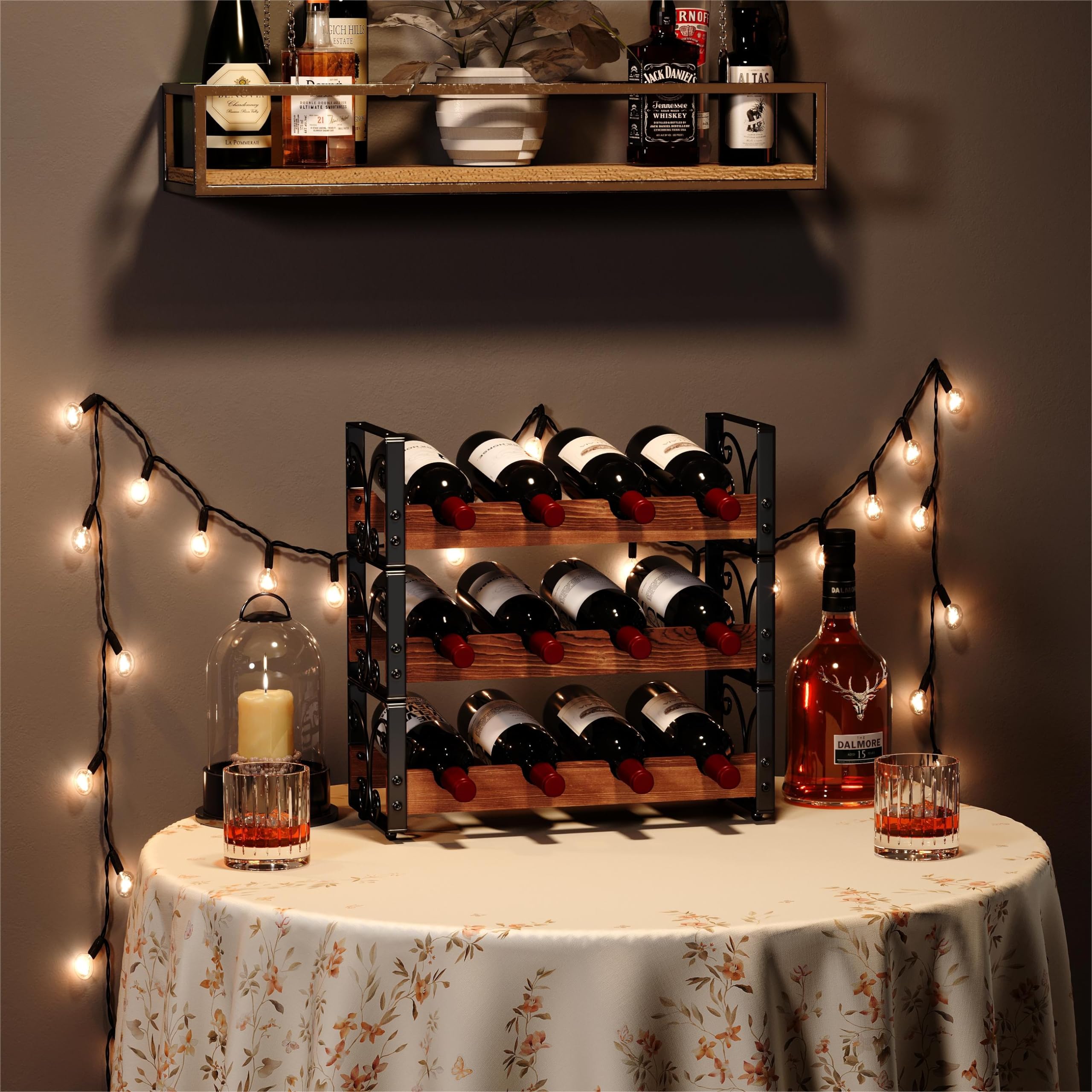 X-cosrack patented-design wine rack offers practical, stylish storage.